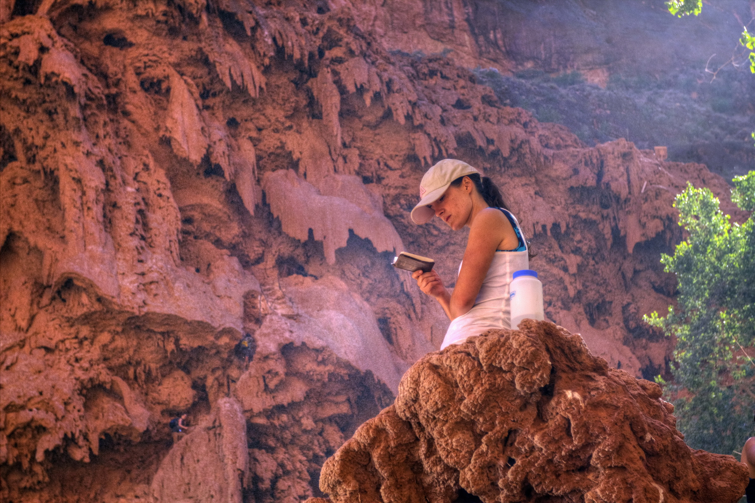 2011-06-Supai-14-555-MooneyFalls-rest-MR-Bible-web